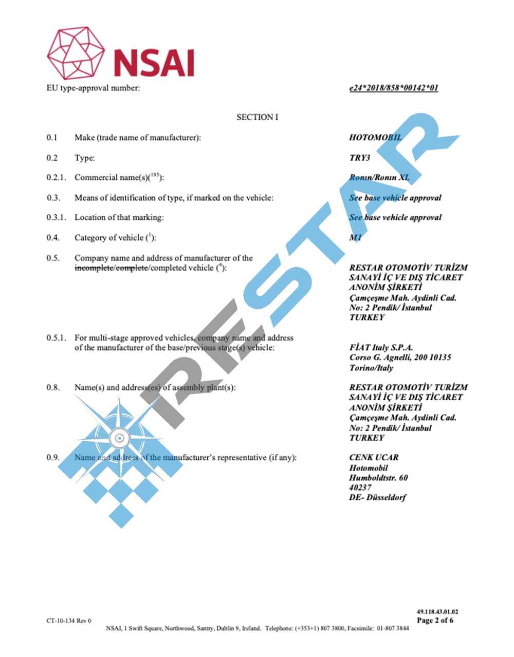 Üretim Uygunluk Belgesi